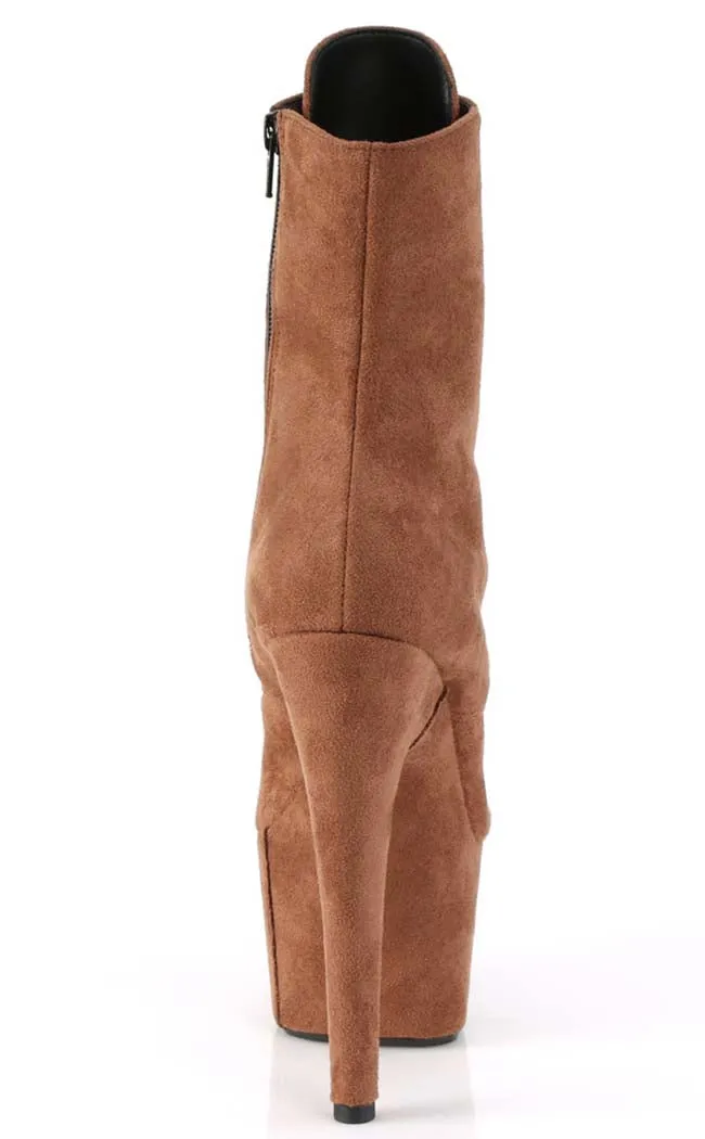 ADORE-1020FS Camel Suede Ankle Boots