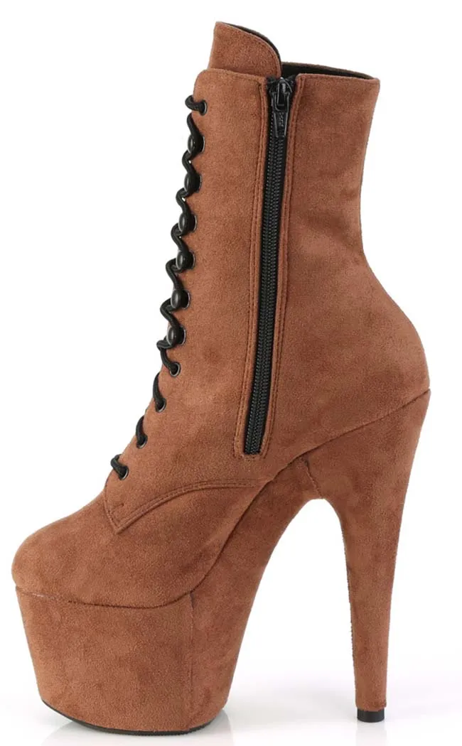 ADORE-1020FS Camel Suede Ankle Boots