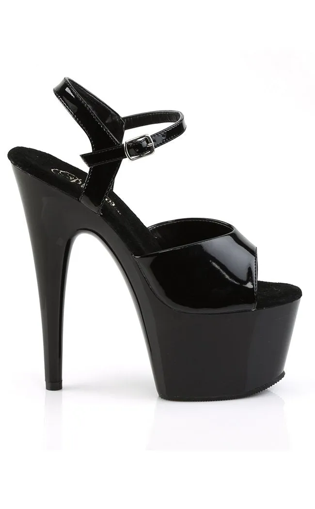 ADORE-709 Black Patent Heels [In Stock]