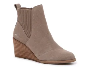 Amelia TOMS wedge ankle boots, taupe