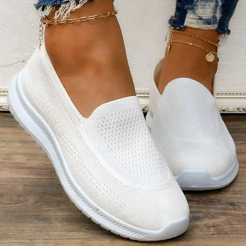 AMOZAE- - Breathable Mesh Slip-On Sneakers