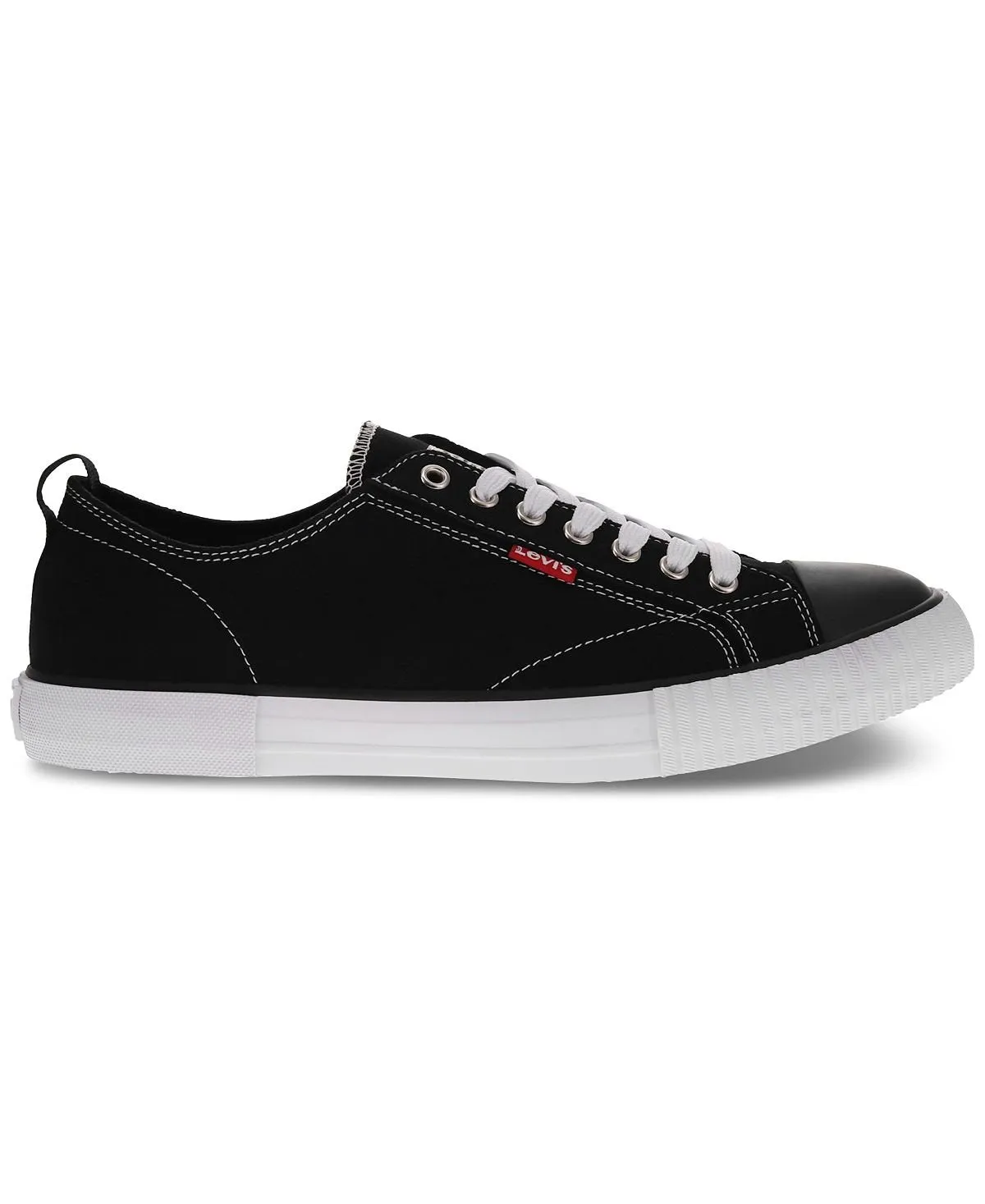 Anikin Levi's Men's Canvas Sneakers, Black