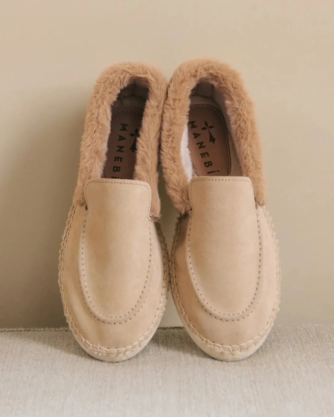 Aspen Loafers Suede Espadrilles Champagne Beige