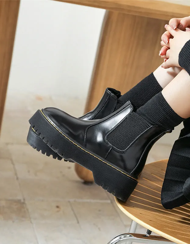 Autumn Winter Platform Chelsea Boots