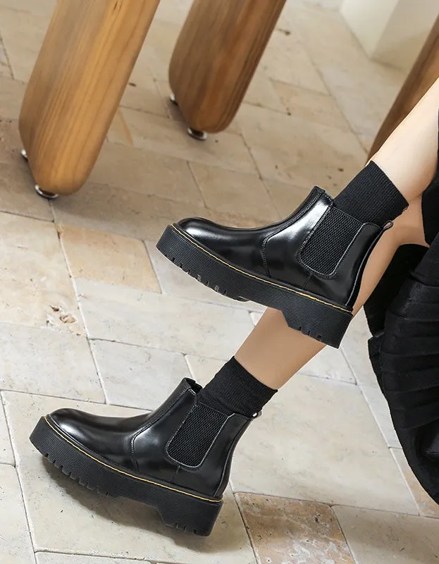 Autumn Winter Platform Chelsea Boots