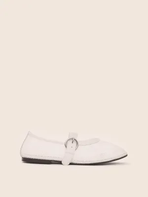 Aveiro White Mesh Ballerina