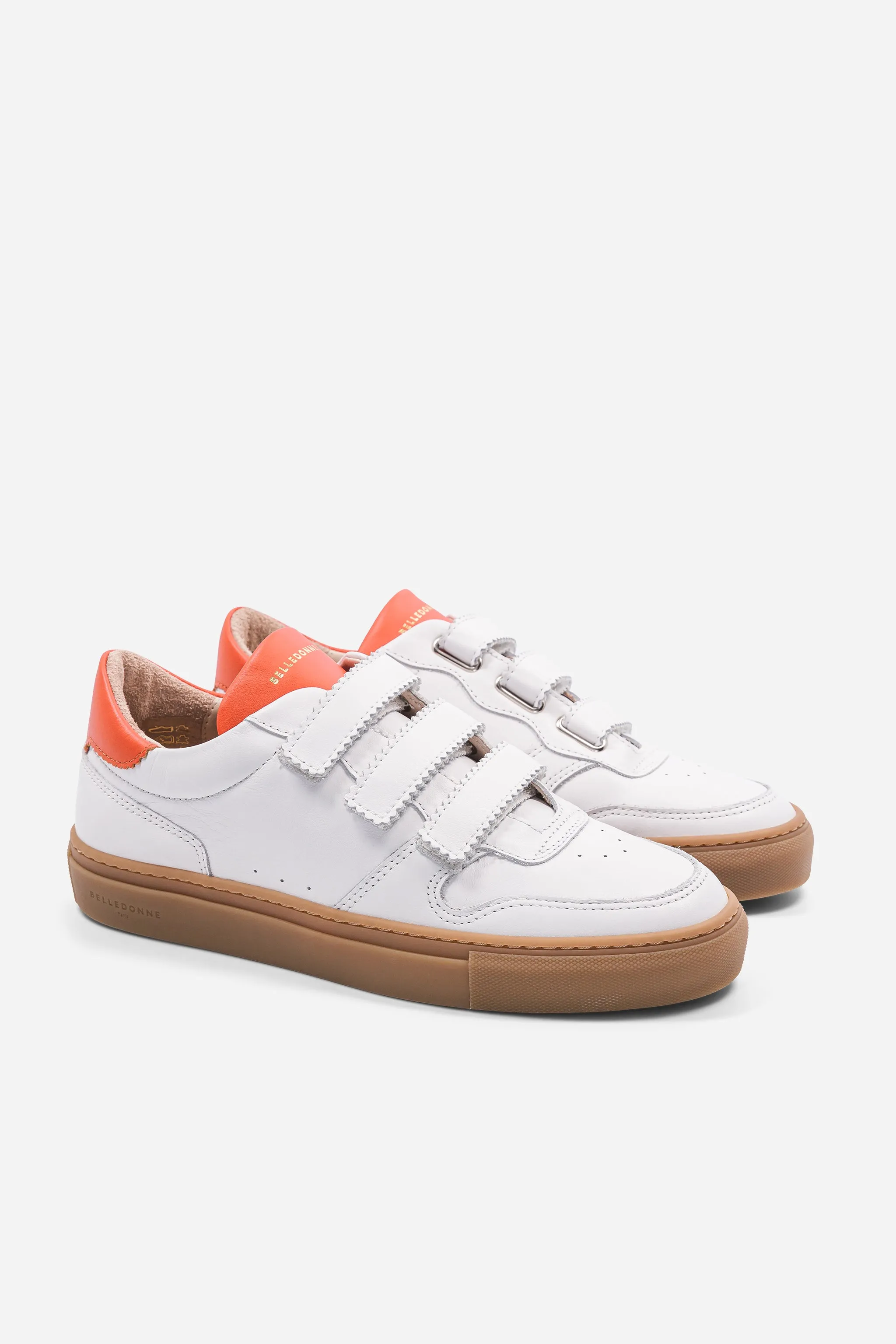 B0 Velcro - White / Orange