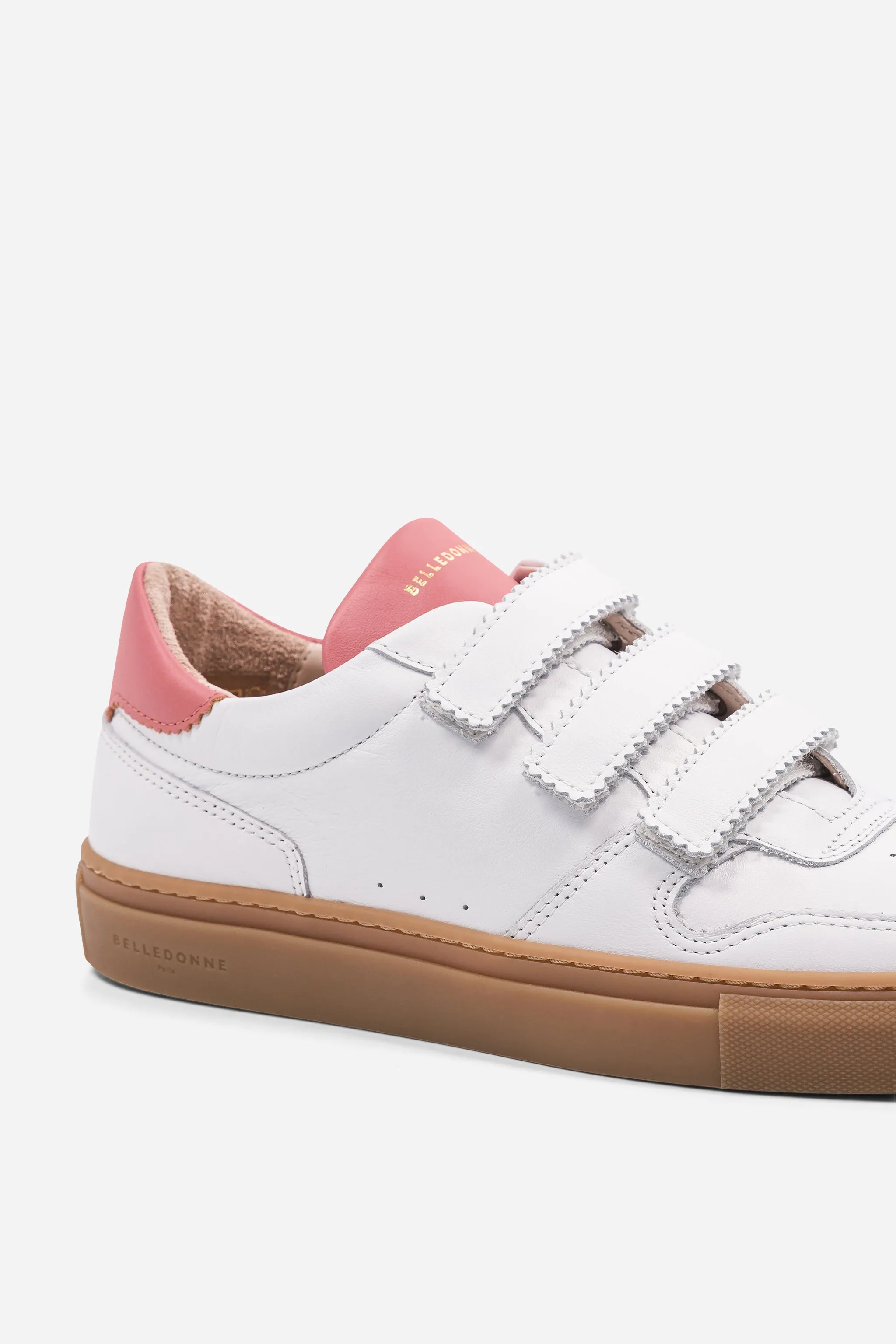 B0 Velcro - White / Pink