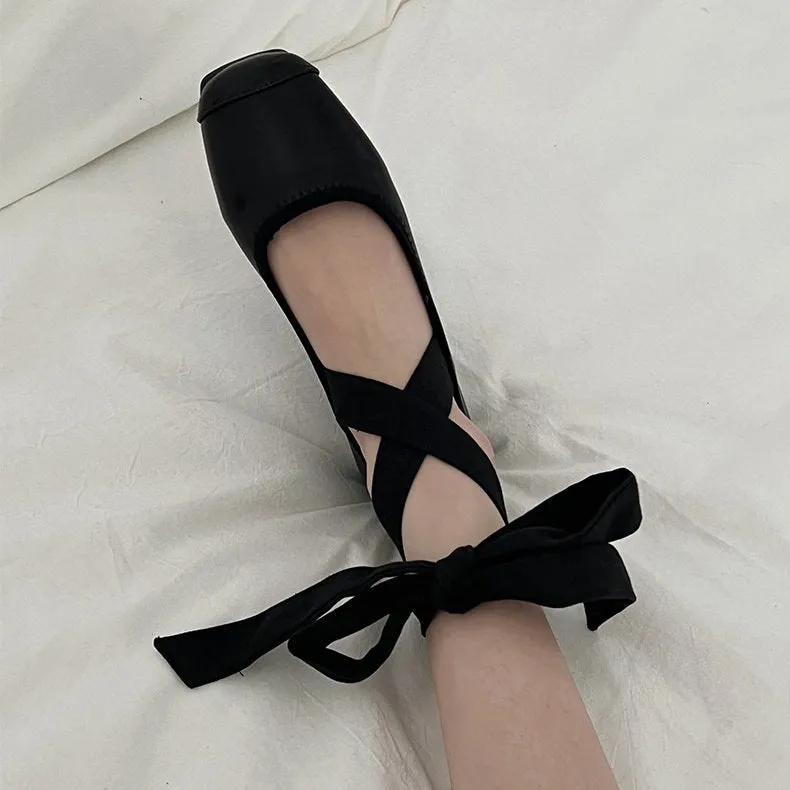 Ballet Class Cross-Strap Flats