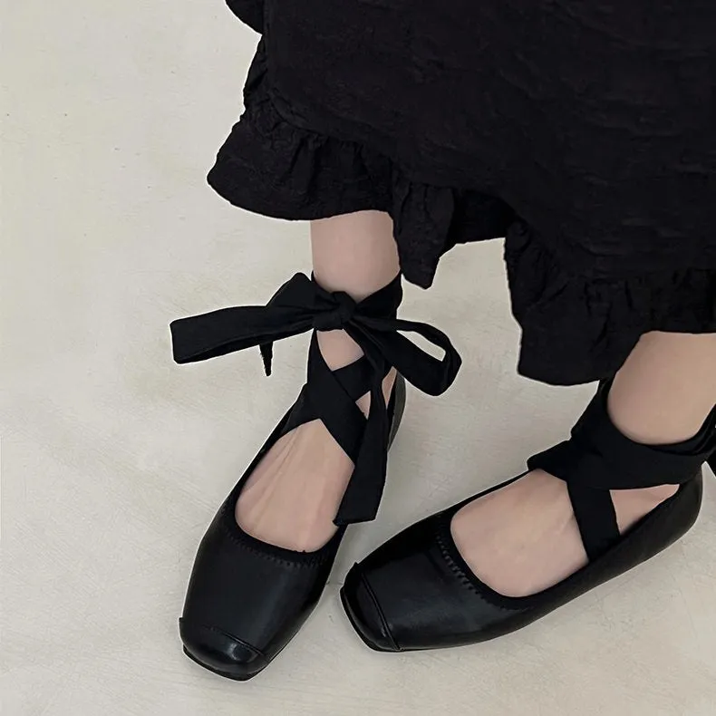 Ballet Class Cross-Strap Flats