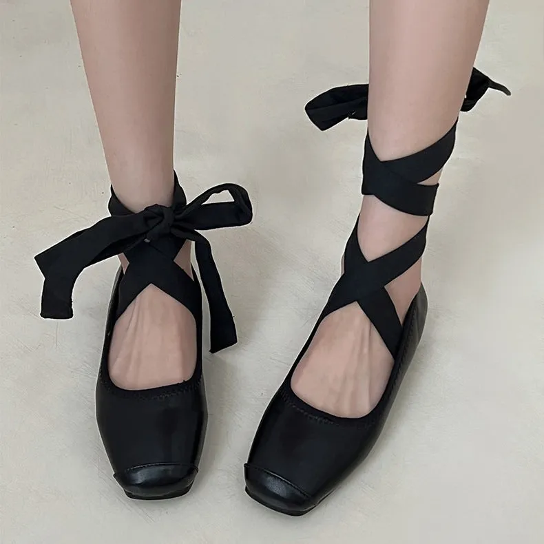 Ballet Class Cross-Strap Flats