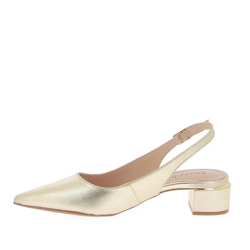 Brazilio 1470509 Champagne Slingback Heel