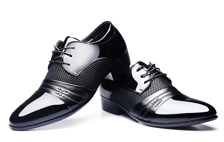 Business Flat Black Brown Breathable Low Top Mens Formal Office Shoes