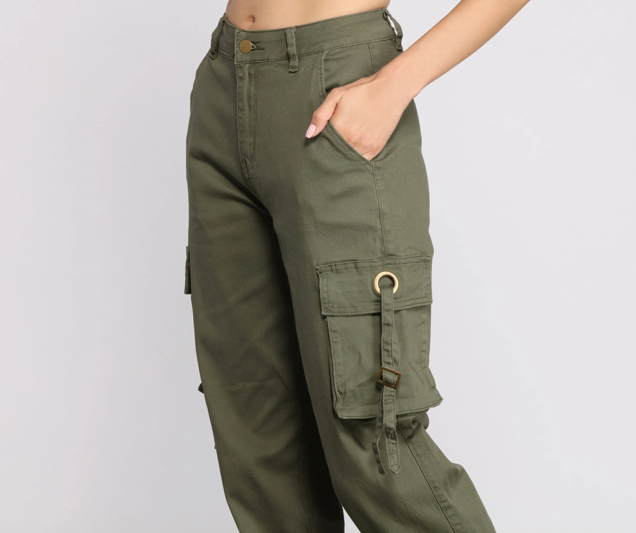 Casual Chic Cargo Jogger Pants