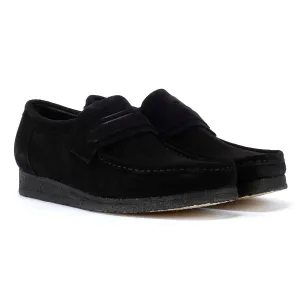 Clarks Originals Wallabee Loafer Men's Black Suede Shoes