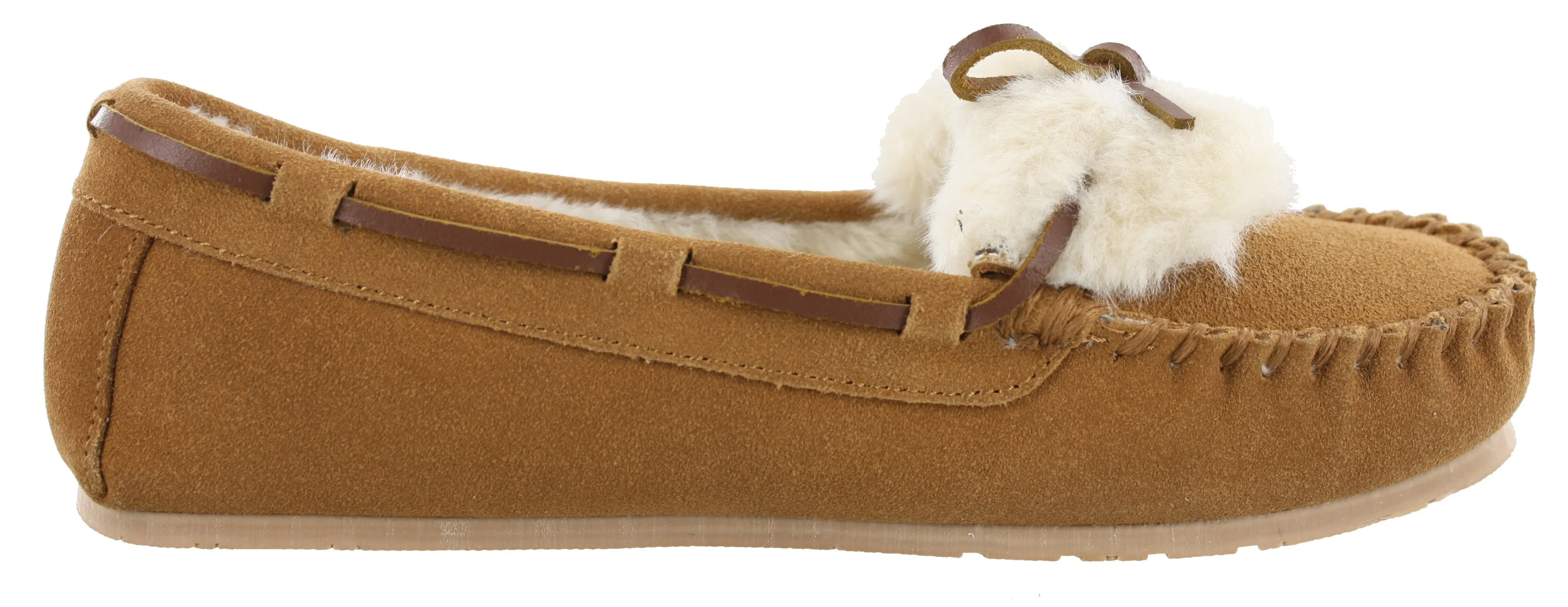 Clarks Women Warm Cozy Slip On Moccasin Slippers Holly