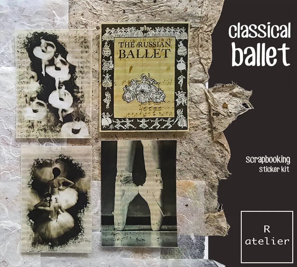 Classical Ballet Series | Scrapbooking Washi Stickers