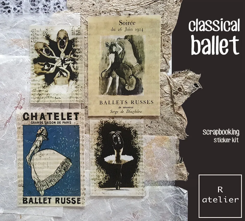 Classical Ballet Series | Scrapbooking Washi Stickers