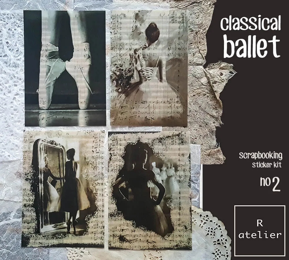 Classical Ballet Series | Scrapbooking Washi Stickers