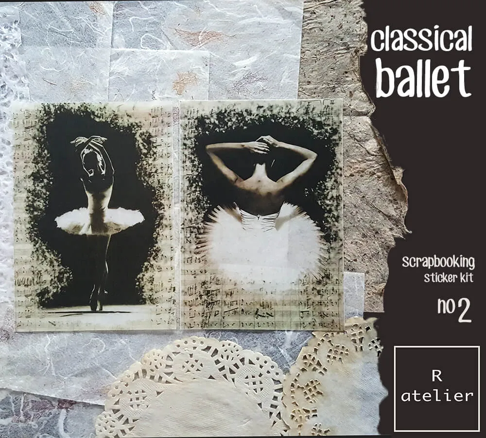 Classical Ballet Series | Scrapbooking Washi Stickers