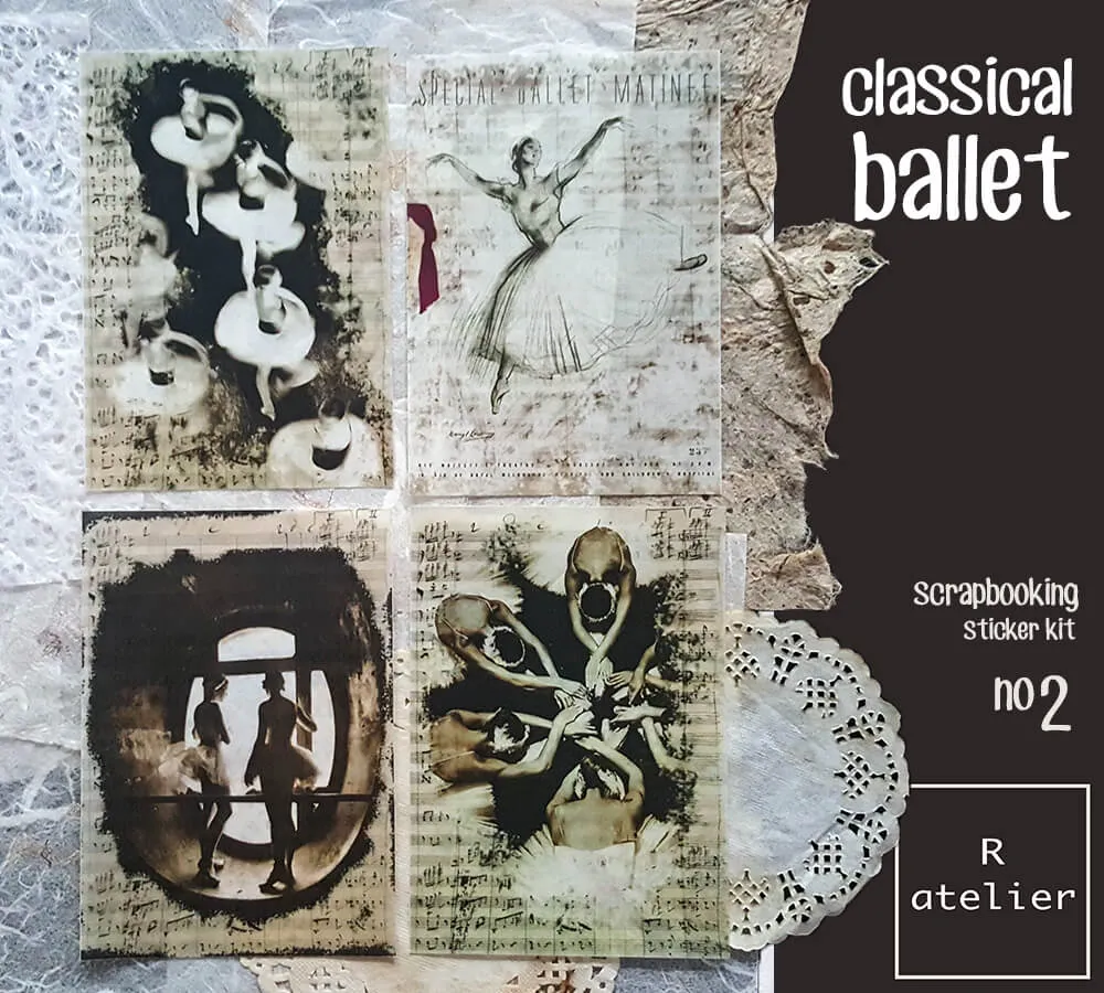 Classical Ballet Series | Scrapbooking Washi Stickers