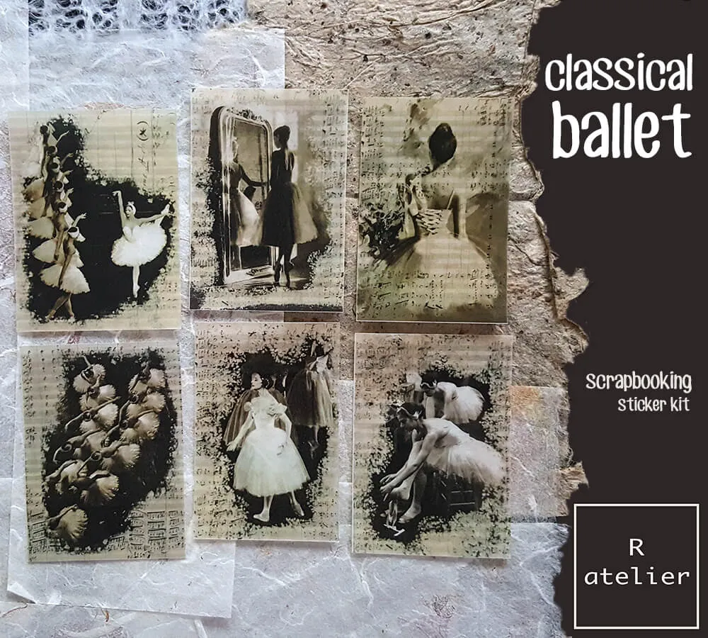 Classical Ballet Series | Scrapbooking Washi Stickers