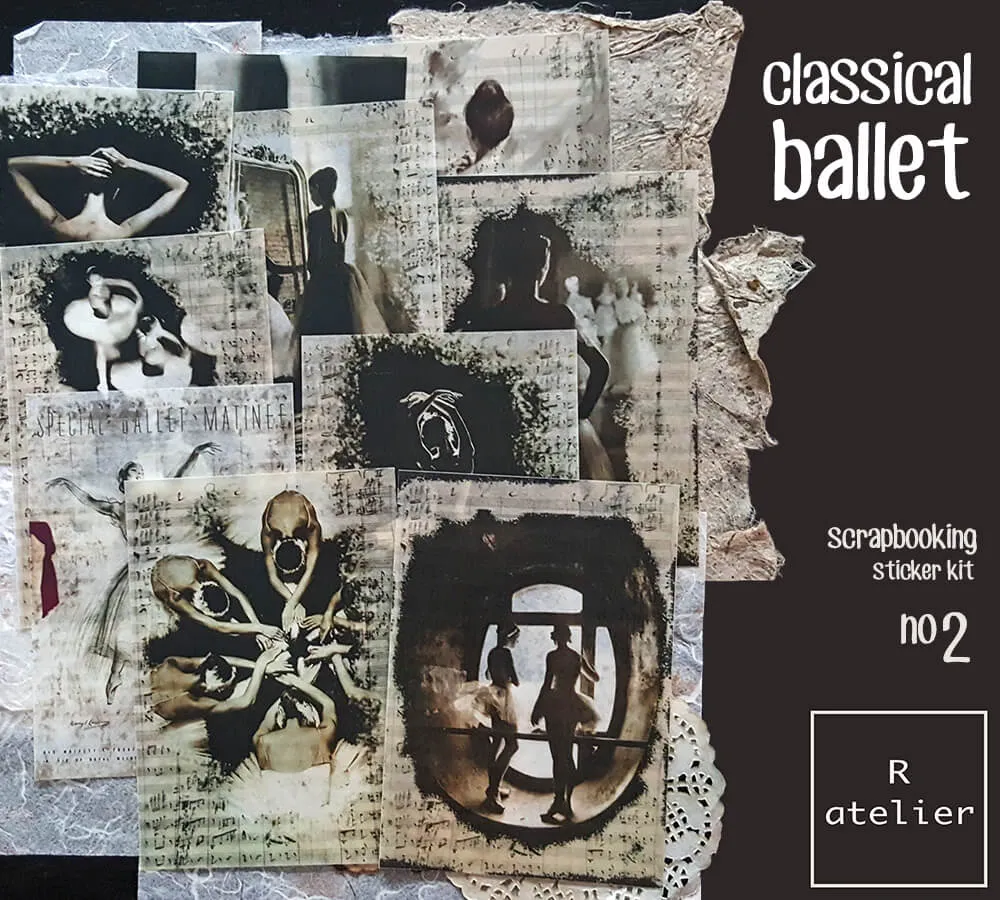 Classical Ballet Series | Scrapbooking Washi Stickers