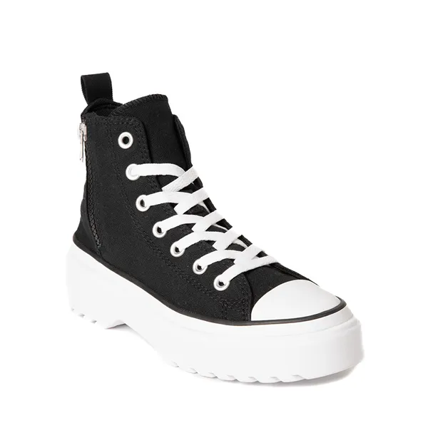 Converse Chuck Taylor All Star Lugged Lift High Top Sneakers - Big Kid, Black and White