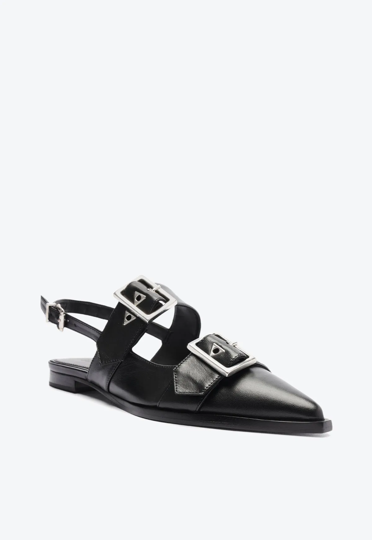 Darla Sling Leather Flat