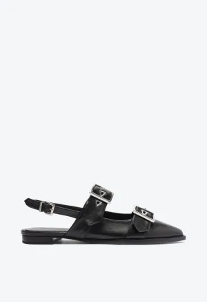 Darla Sling Leather Flat