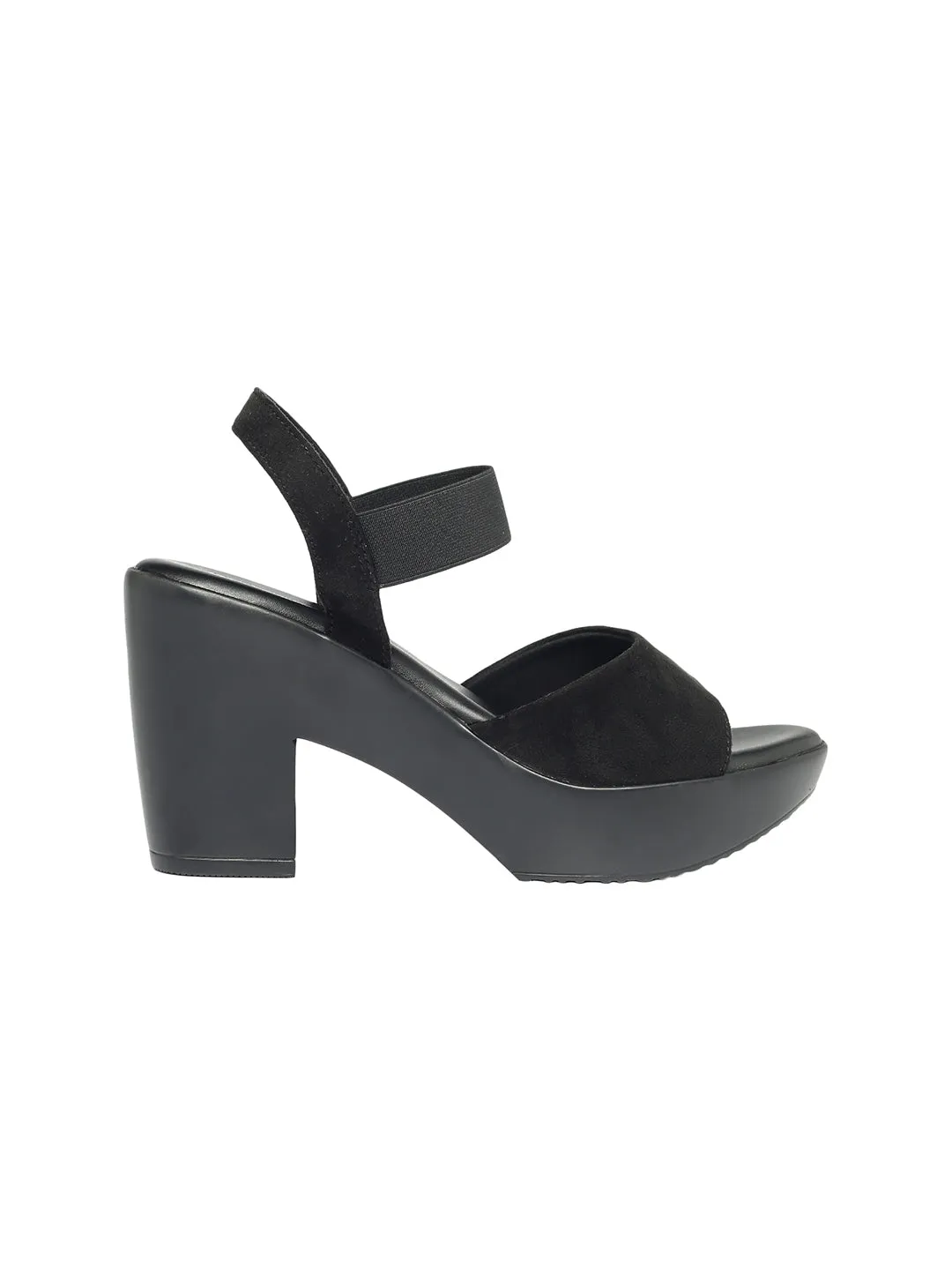 Dhriti Black Block Heels