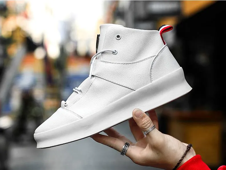 Di Lusso SMTHWLKR2 High Top Leather Sneakers