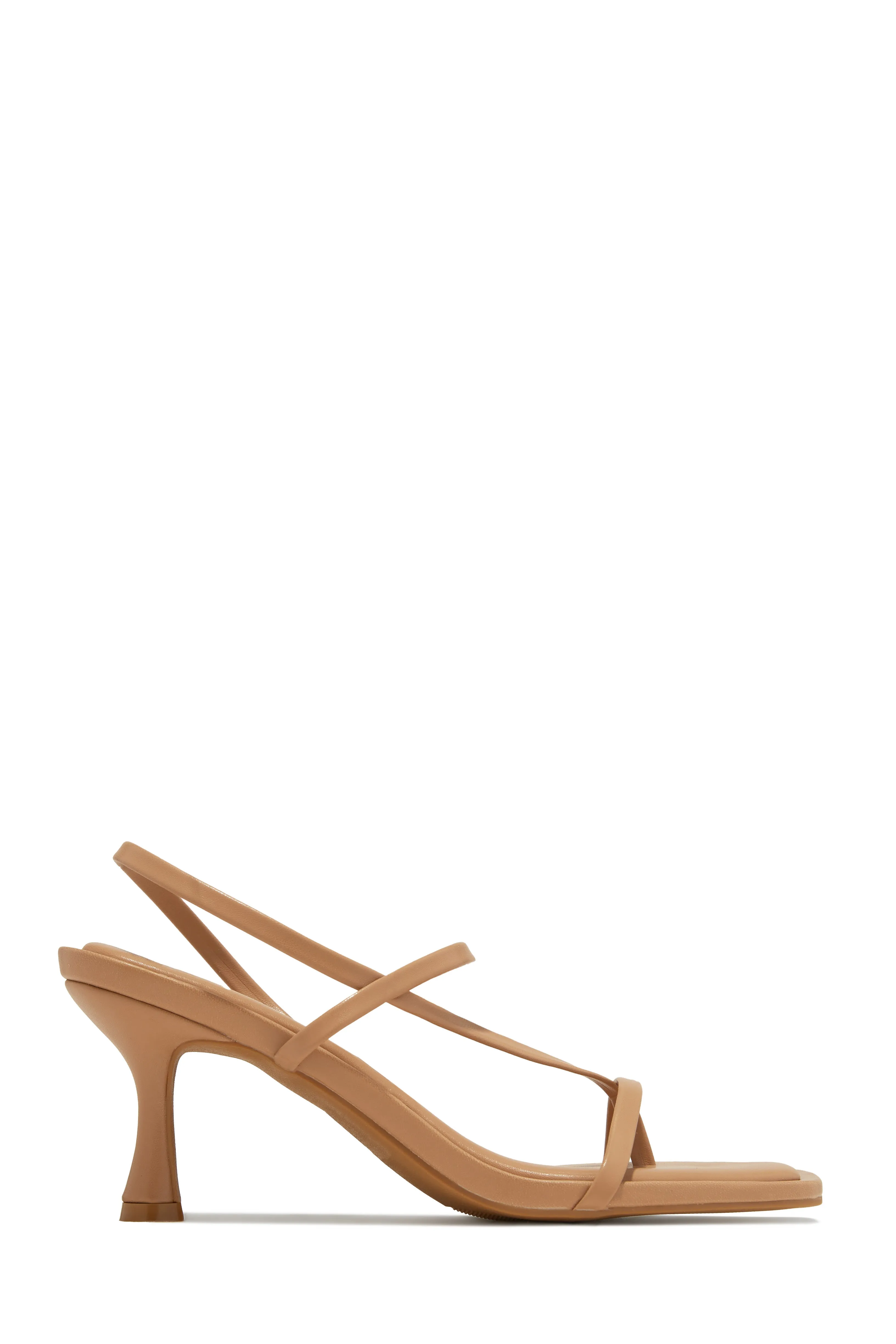 Elsie Slingback Mid Heels - Nude