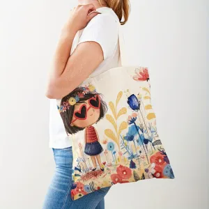 Enchanting Fairy Tale Tote Cute Canvas  Versatile