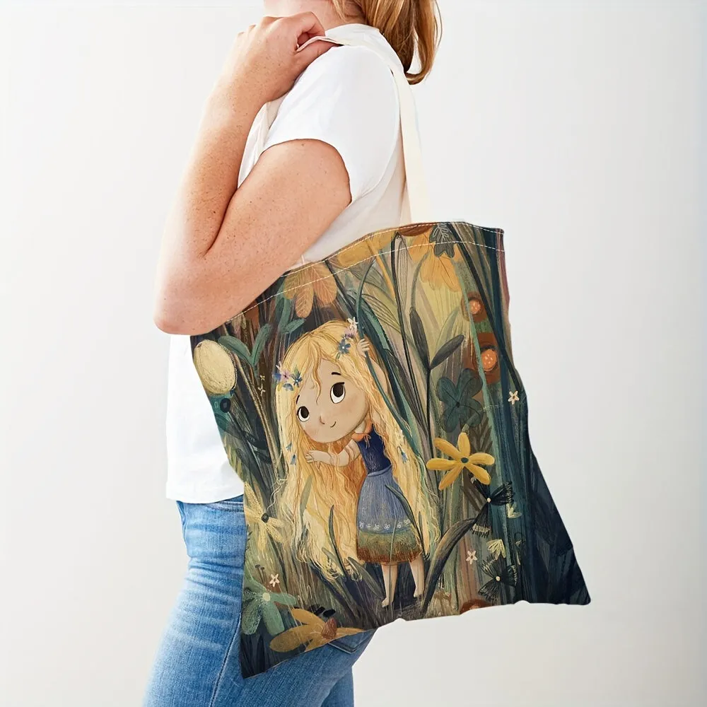 Enchanting Fairy Tale Tote Cute Canvas  Versatile