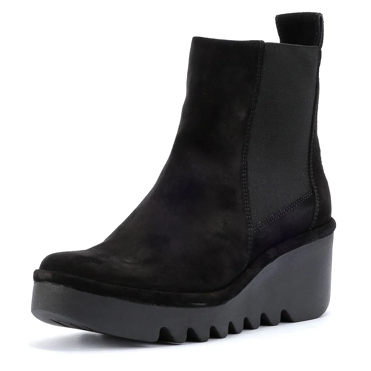 Fly London Bagu Leather Women's Black Boots