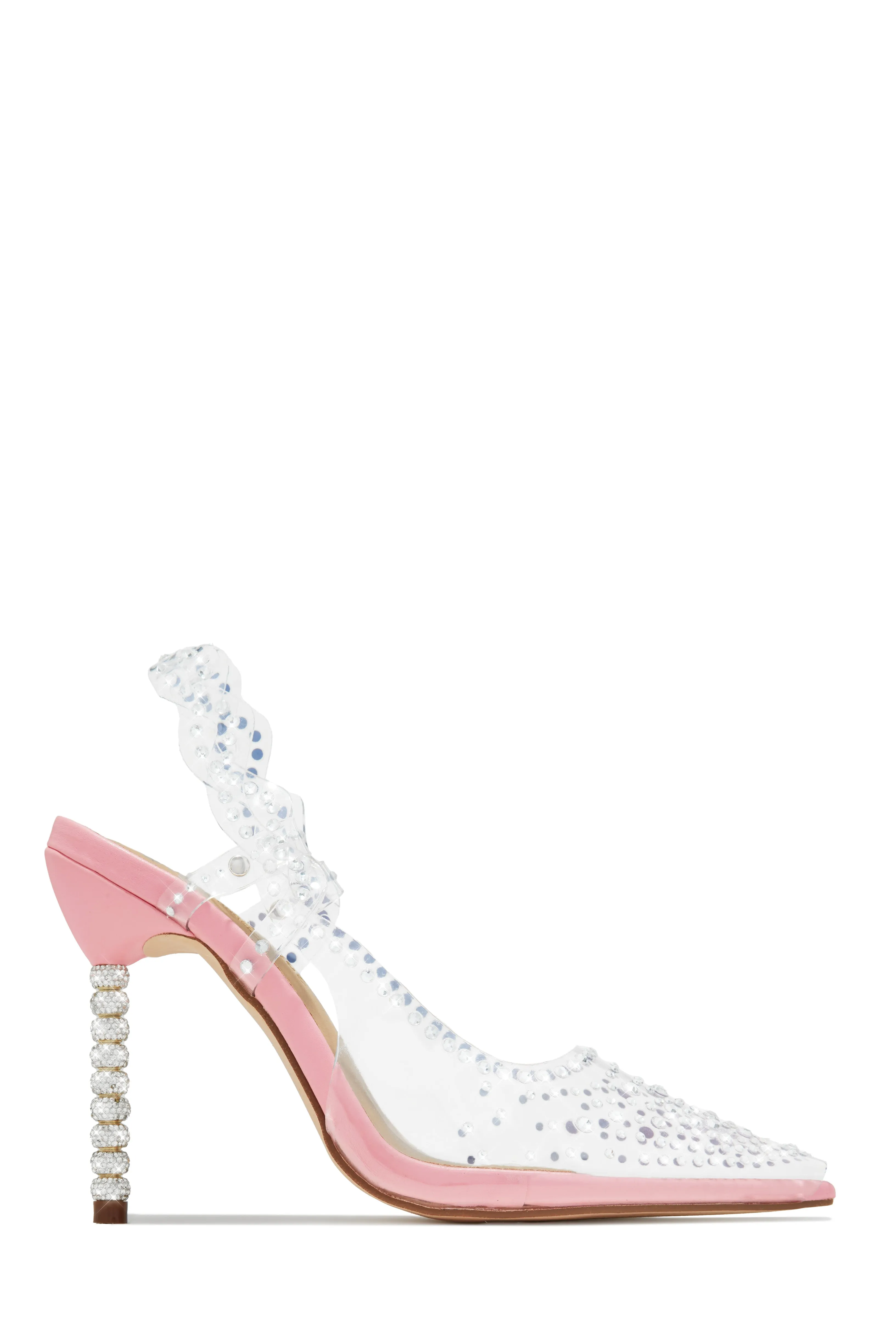 Gianella Embellished Slingback Pump Heels - Nude