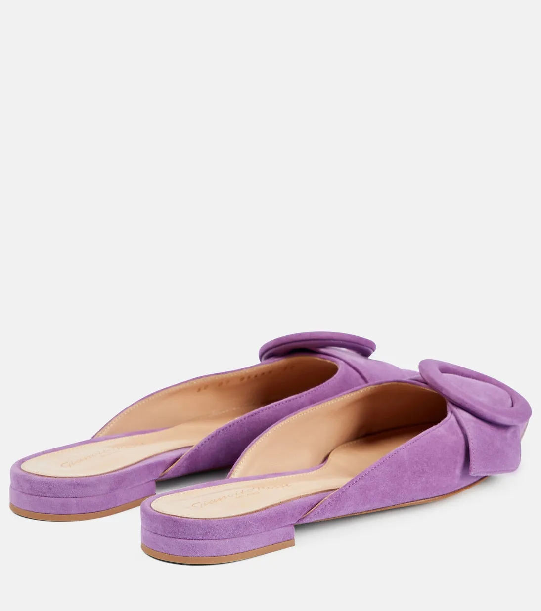 Gianvito Rossi suede ballerinas, purple