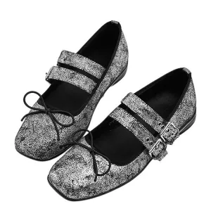 Grunge Sleaze Ballet Flats