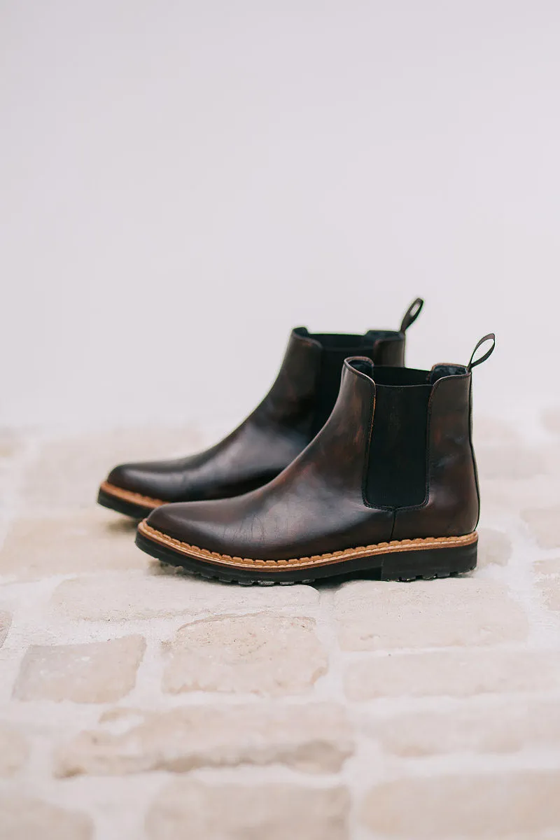 Luna Chelsea Boots - Choco Brown Leather