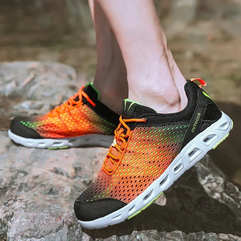 Man's fashion berathable cushion outdoor hiking sneakers 20221835