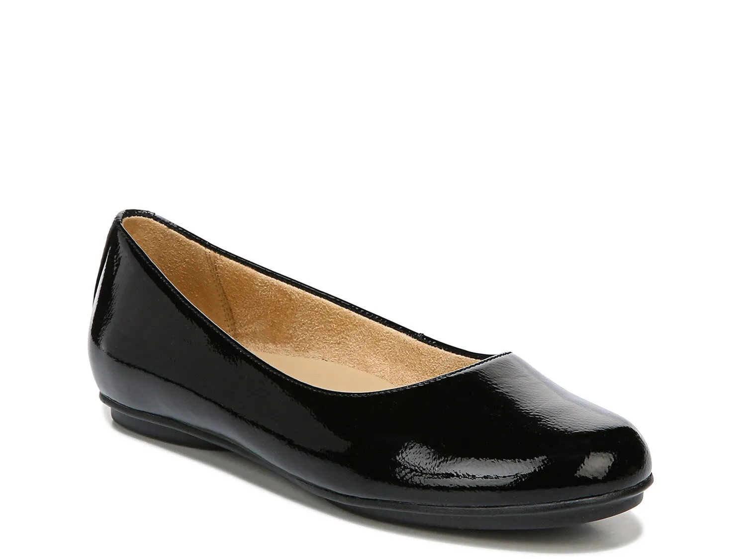 Maxwell Naturalizer Ballerinas, Black Patent Leather