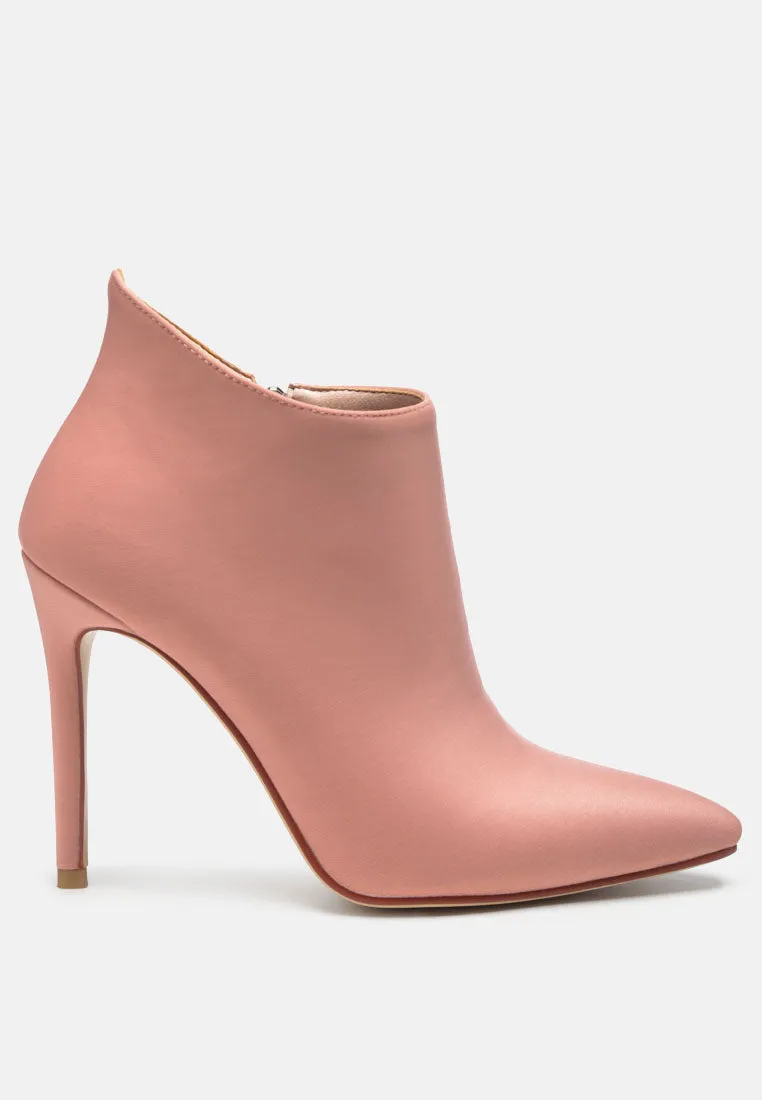 MELBA Pointed Toe Stiletto Boot in Nude