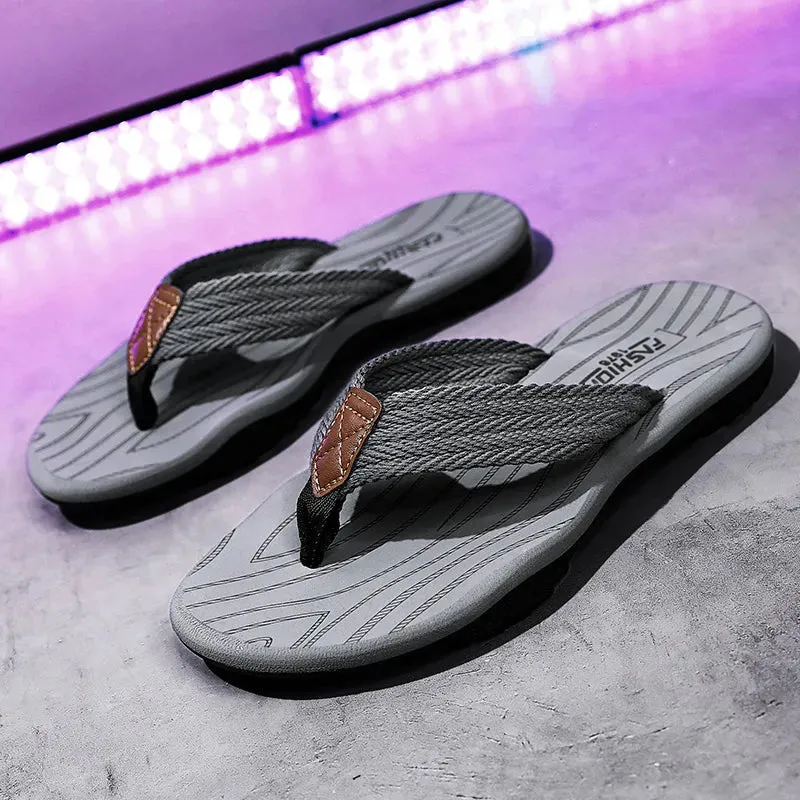 Men's Casual Slippers EVA Flip Flops Fashion Breathable Versatile Comfortable Waterproof Slipper - MSL50275