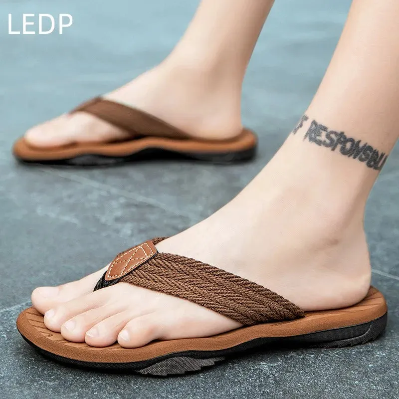 Men's Casual Slippers EVA Flip Flops Fashion Breathable Versatile Comfortable Waterproof Slipper - MSL50275