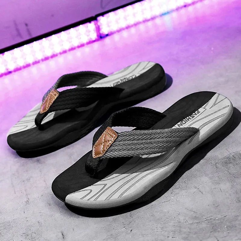 Men's Casual Slippers EVA Flip Flops Fashion Breathable Versatile Comfortable Waterproof Slipper - MSL50275