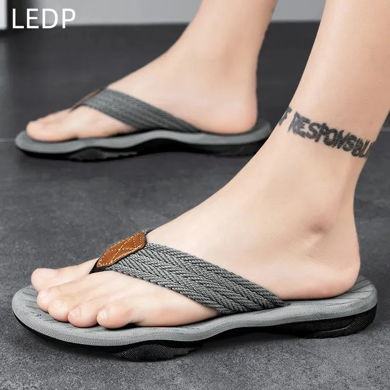 Men's Casual Slippers EVA Flip Flops Fashion Breathable Versatile Comfortable Waterproof Slipper - MSL50275