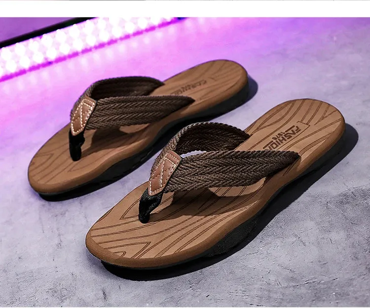 Men's Casual Slippers EVA Flip Flops Fashion Breathable Versatile Comfortable Waterproof Slipper - MSL50275