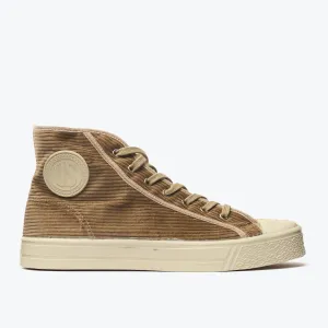 MILITARY CORD HIGH TOP - BROWN