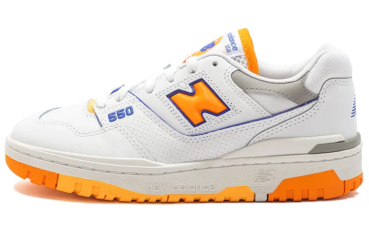 New Balance 550 White Bright Orange